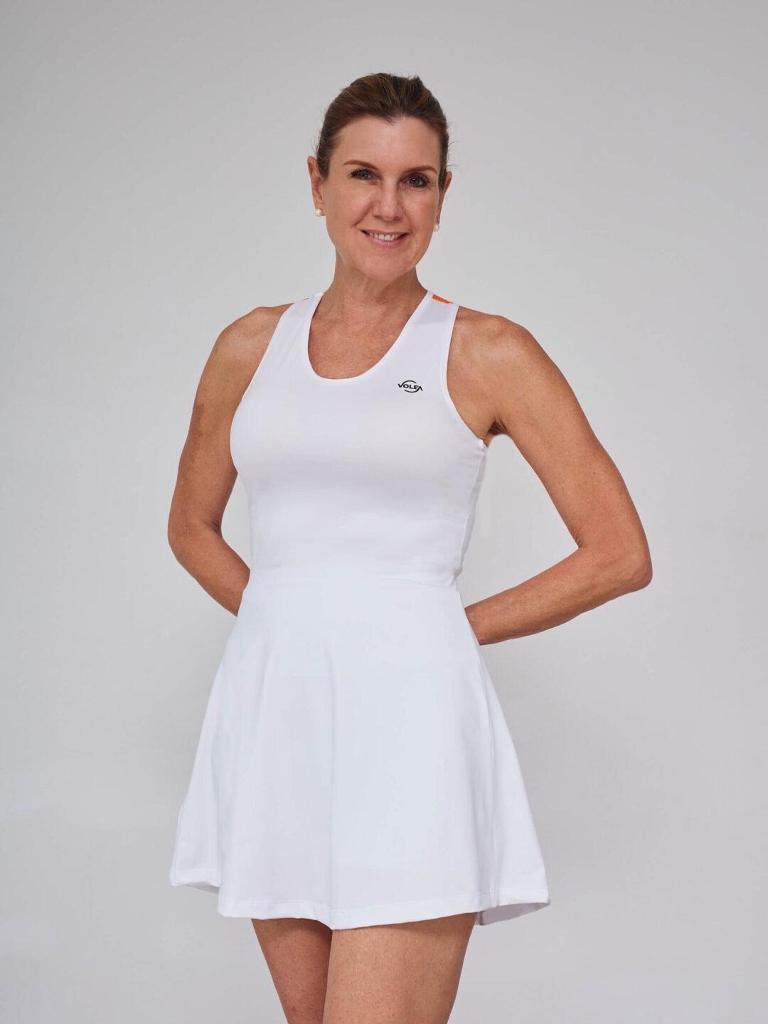 Vestido Volea para mujer en color naranja, ideal para tenis o pádel
