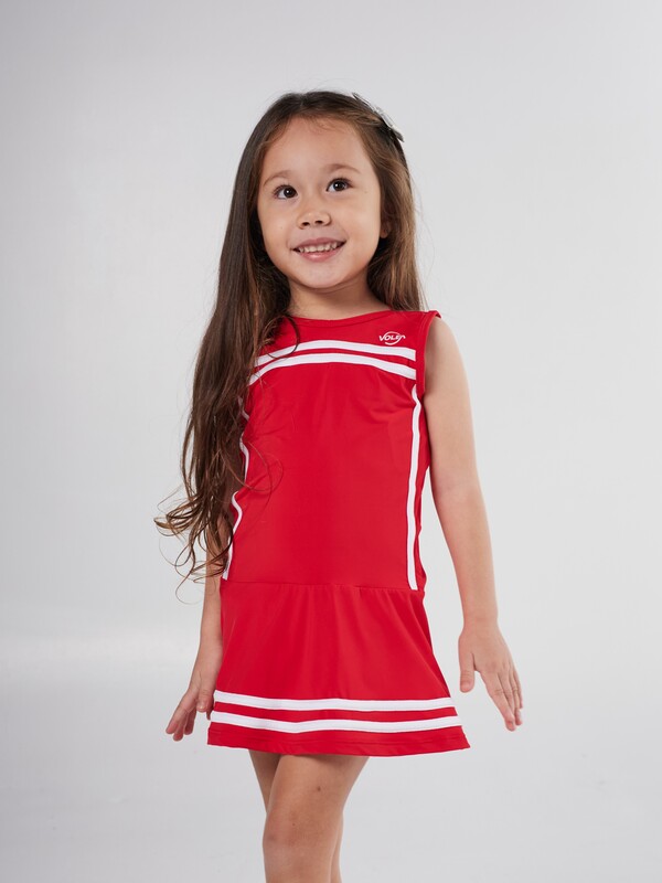 Vestido Volea para mujer en color rojo, ideal para tenis o pádel
