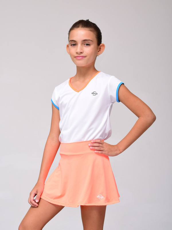 Falda Volea para mujer en color naranja