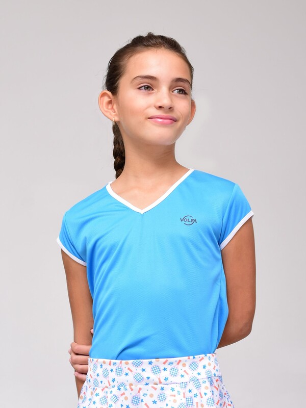 Producto deportivo Volea: Blusa Manga Corta Kid Azul
