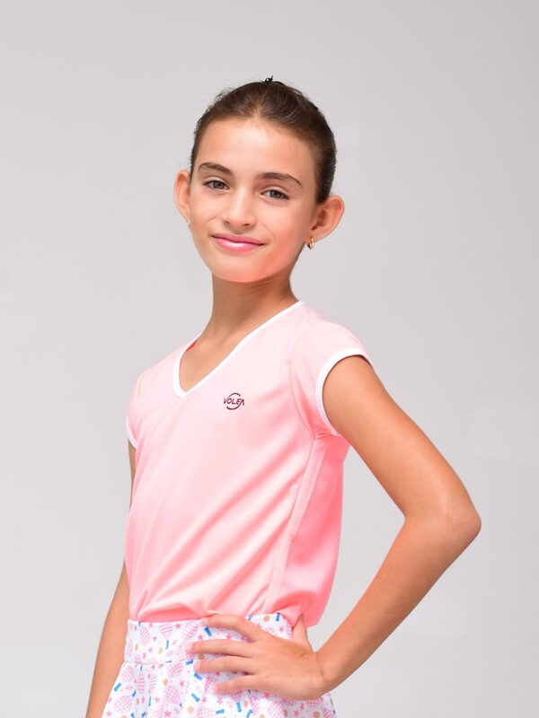 Producto deportivo Volea: Blusa Manga Corta Kid Rosa