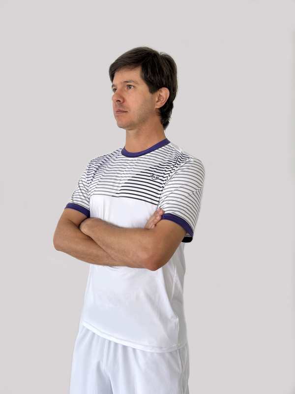 Producto deportivo Volea: Camiseta Estampada Lineal Morado