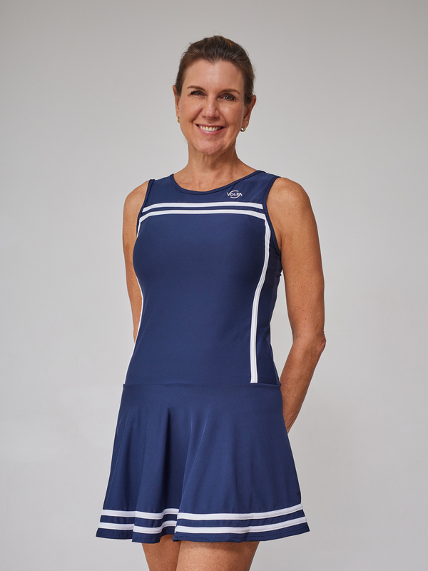 Vestido Volea para mujer en color navy, ideal para tenis o pádel