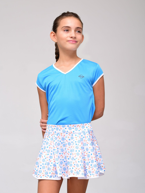 Falda Volea para mujer en color azul