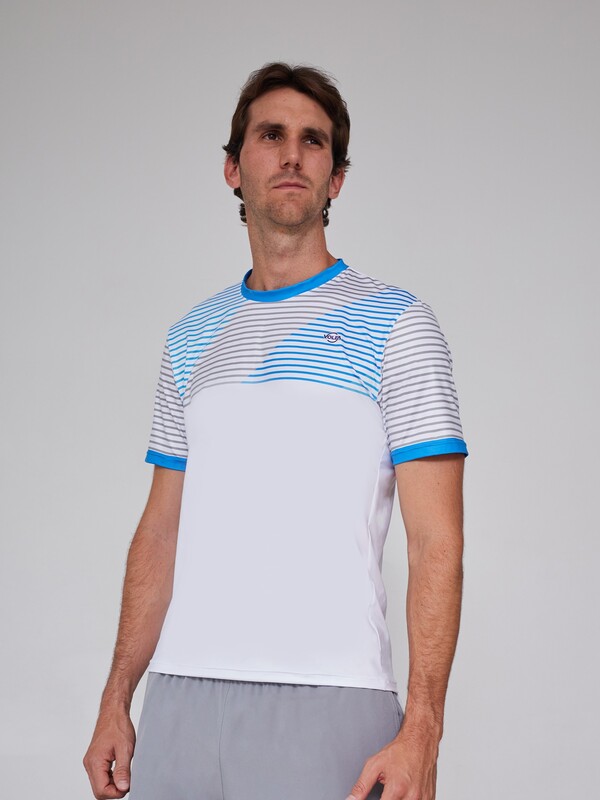 Producto deportivo Volea: Camiseta Estampada Lineal Azul