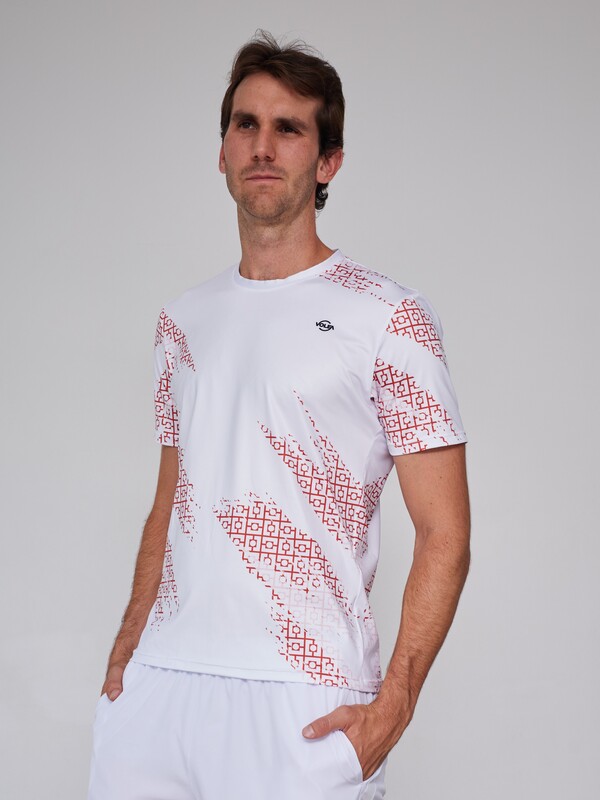 Producto deportivo Volea: Camiseta Estampada Laberinto Rojo