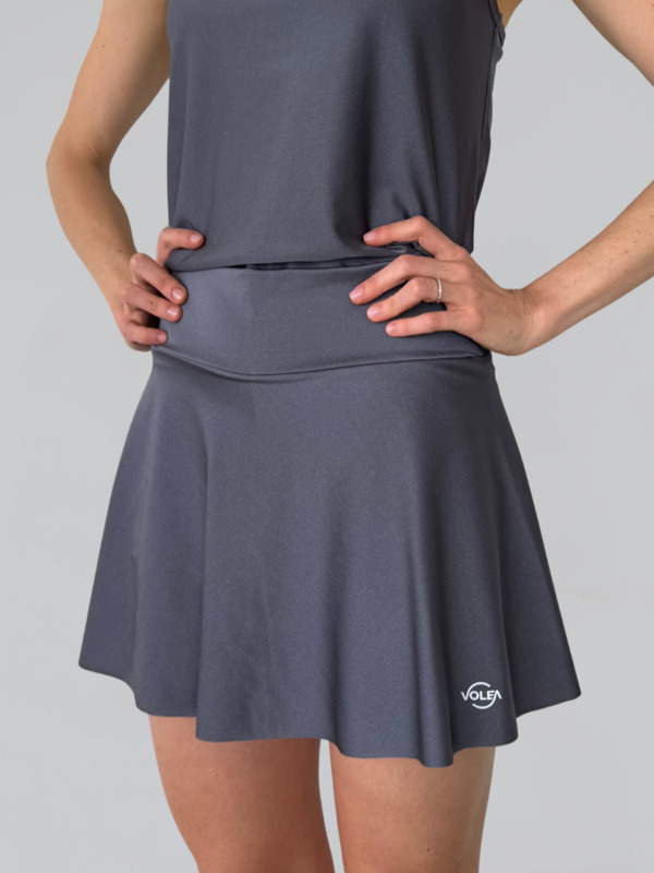 Falda Volea para mujer en color gris