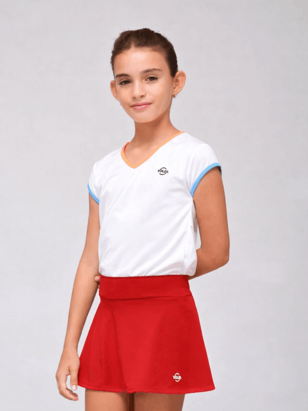 Falda Olímpica Kid Roja